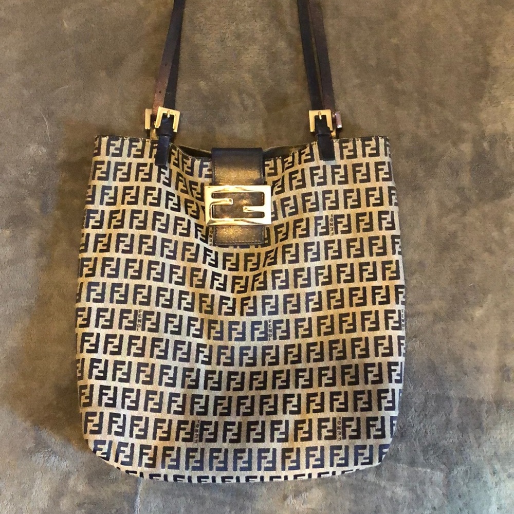 * SOLD * Fendi navy blue authentic bag